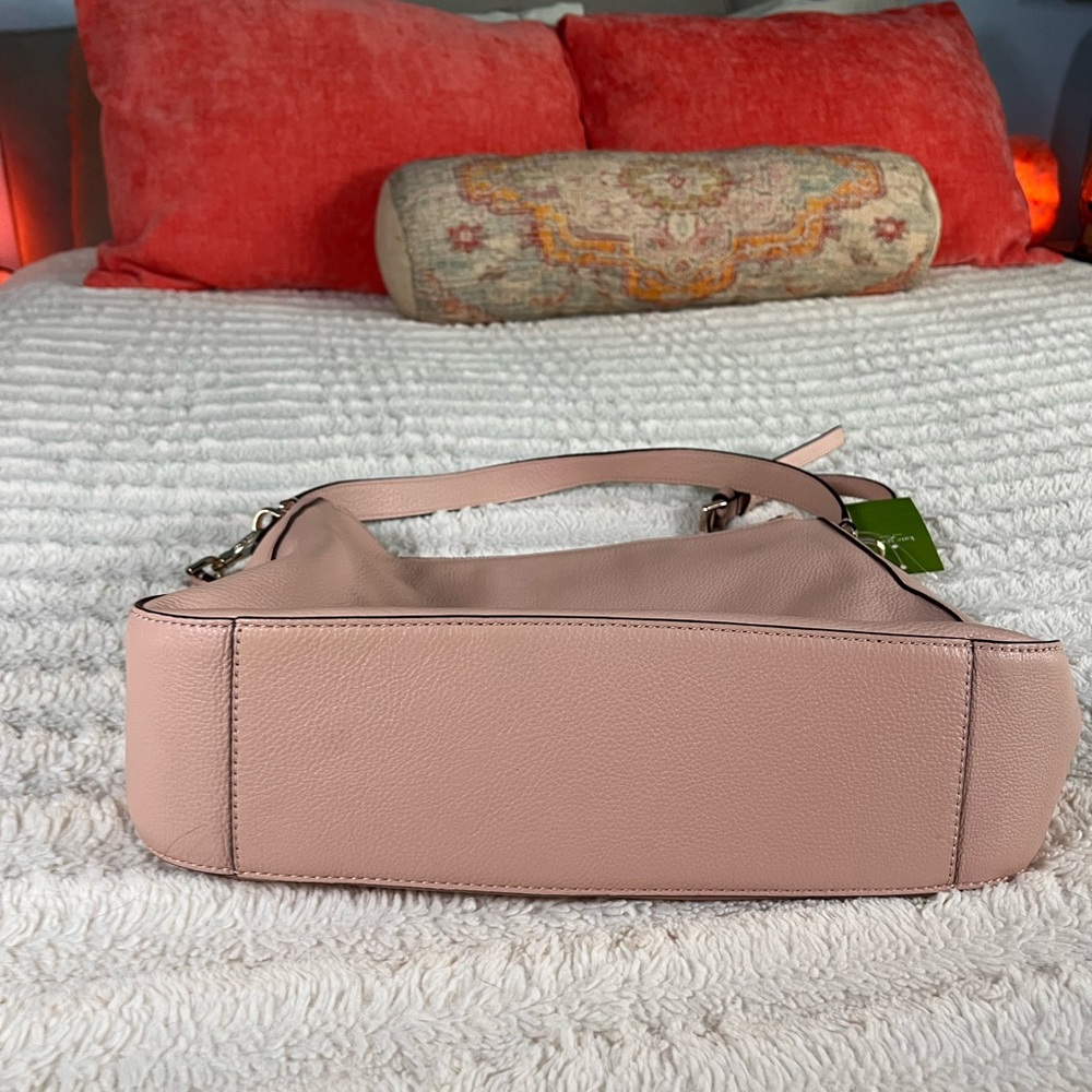 Kate Spade Jackson Leather Shoulder Bag Pink NWT - Picture 11 of 13